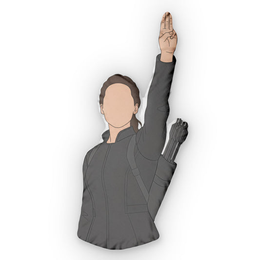 Katniss-Shaped Pillow - Fandom-Made