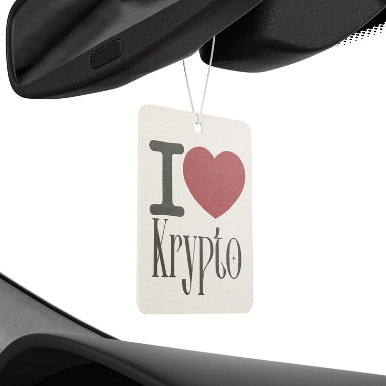 I Love Krypto Car Air Freshener - Fandom-Made