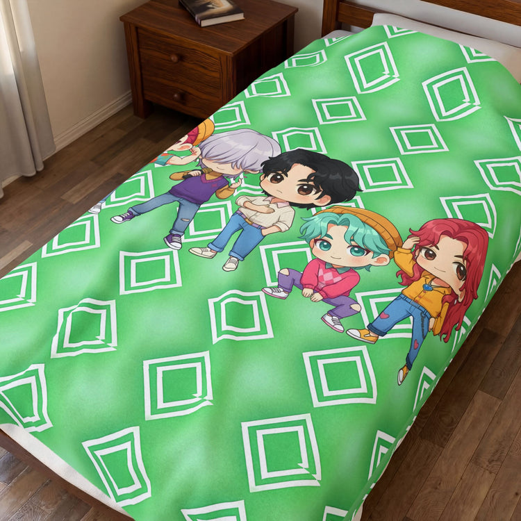 Saja Boys Velveteen Plush Blanket
