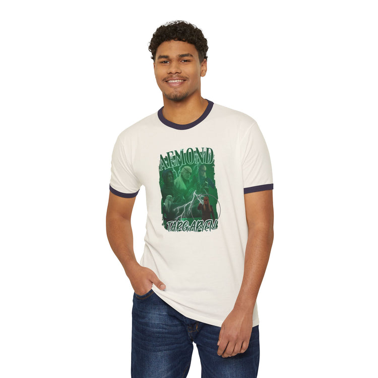 Aemond Targaryen Ringer T-Shirt - Fandom-Made