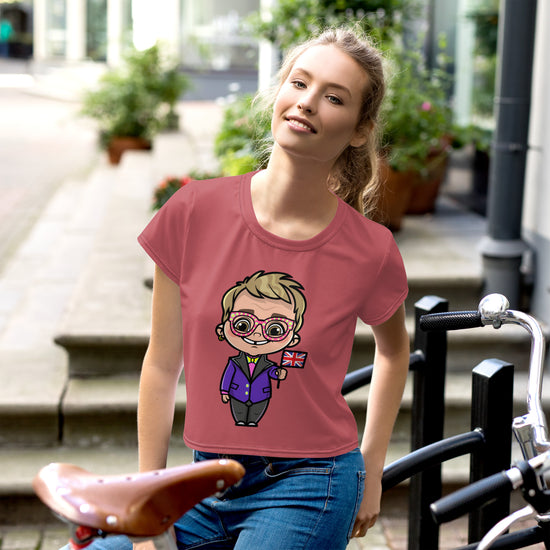 Elton John Crop Tee - Fandom-Made