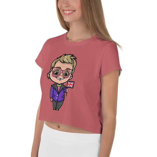 Elton John Crop Tee - Fandom-Made