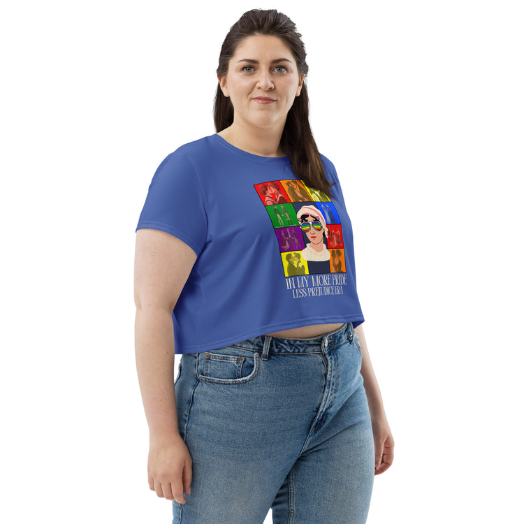 More Pride Less Prejudice Crop Tee - Fandom-Made