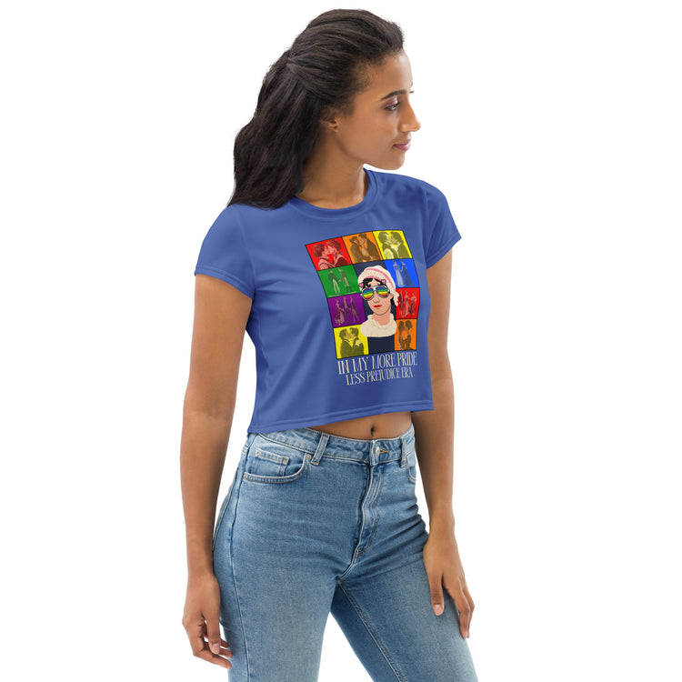 More Pride Less Prejudice Crop Tee - Fandom-Made