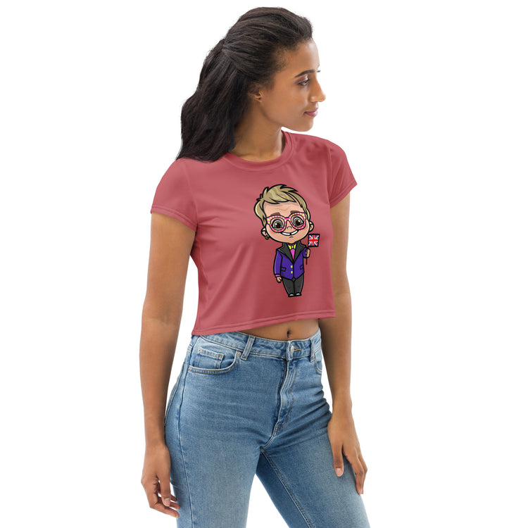 Elton John Crop Tee - Fandom-Made