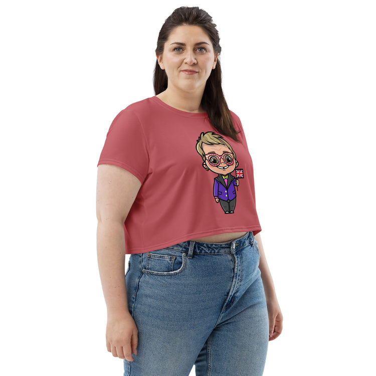 Elton John Crop Tee - Fandom-Made