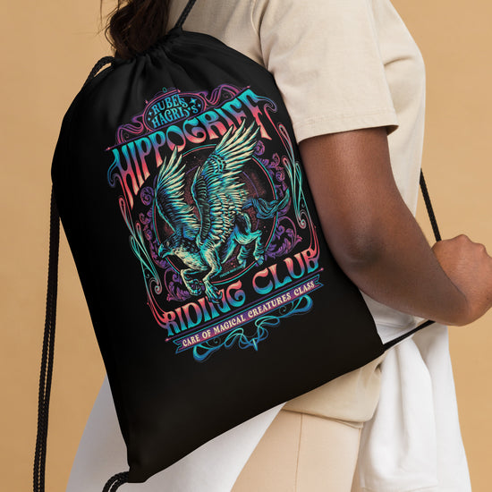 Hippogriff Riding Club Drawstring Bag - Fandom-Made