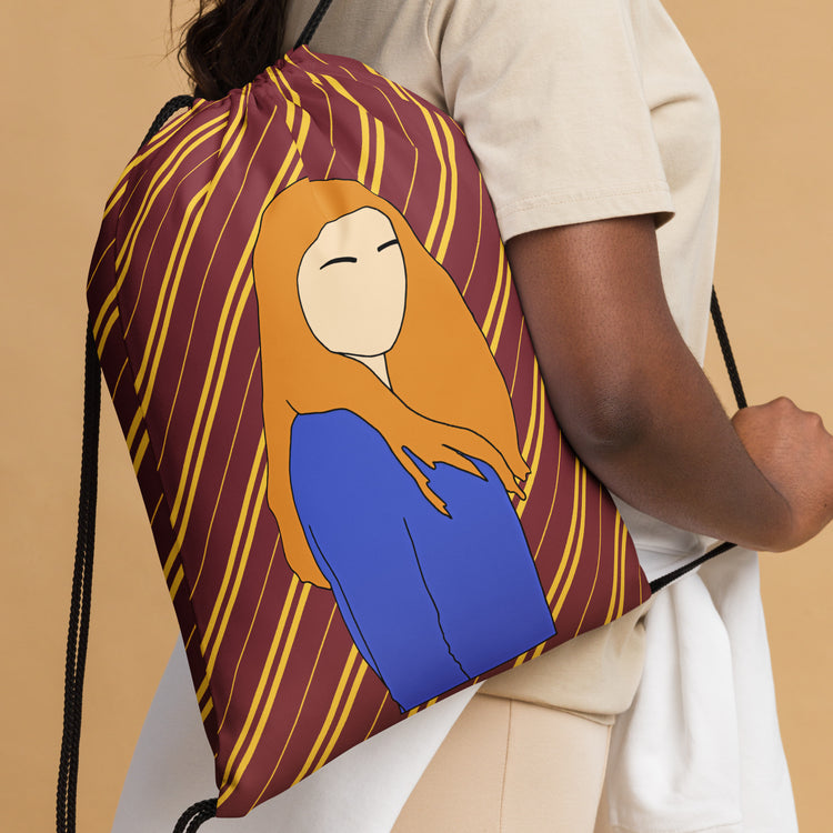 Ginny Weasley All-Over Print Drawstring Bag - Fandom-Made