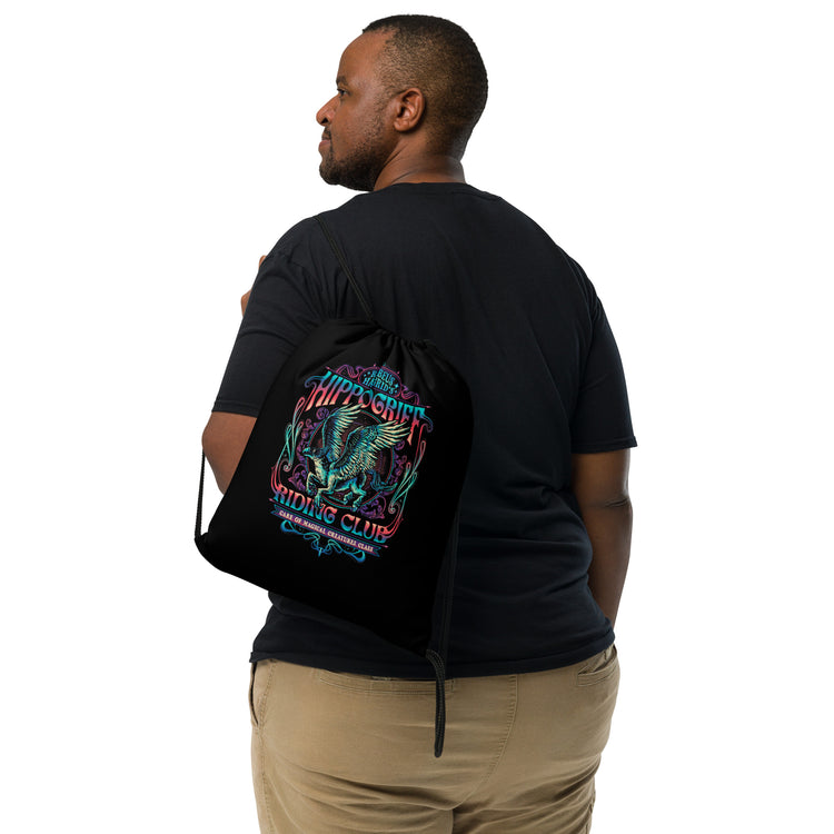 Hippogriff Riding Club Drawstring Bag - Fandom-Made