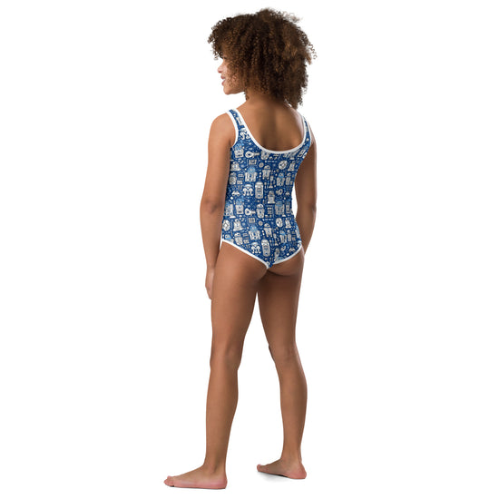 R2 All-Over Print Kids Swimsuit - Fandom-Made