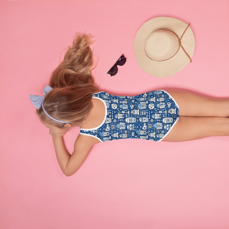 R2 All-Over Print Kids Swimsuit - Fandom-Made