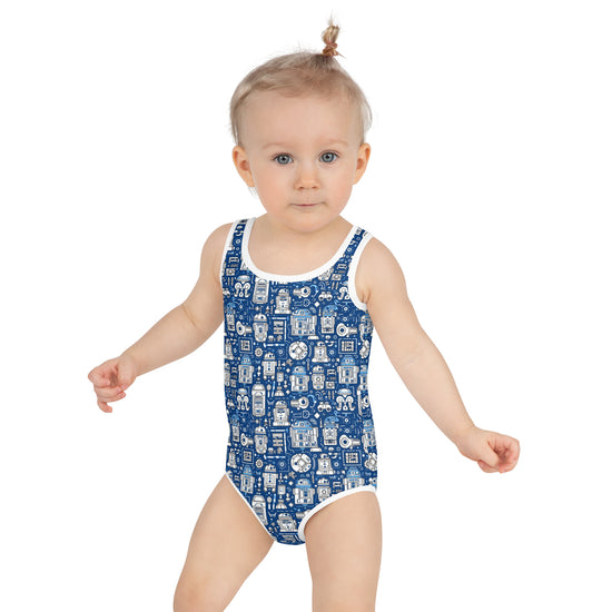 R2 All-Over Print Kids Swimsuit - Fandom-Made