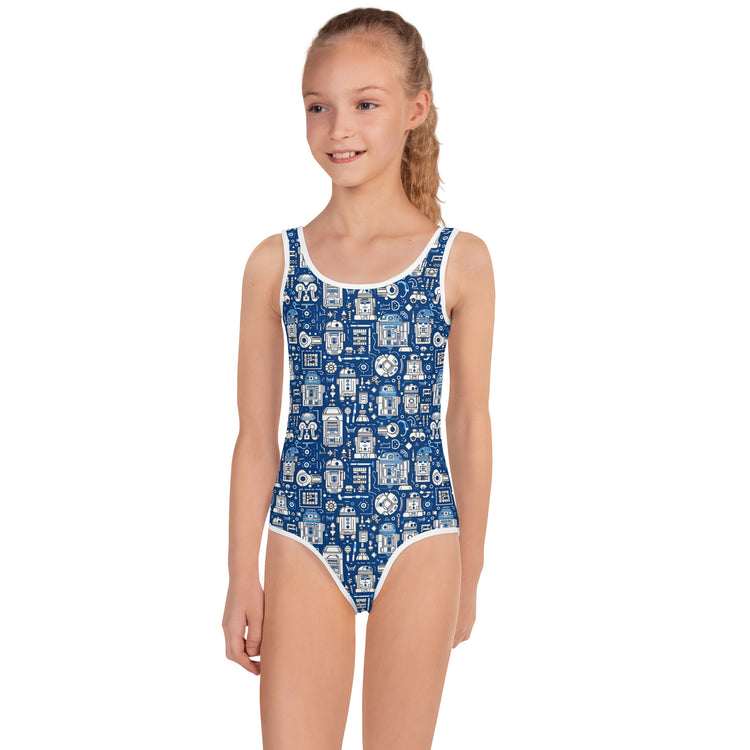 R2 All-Over Print Kids Swimsuit - Fandom-Made