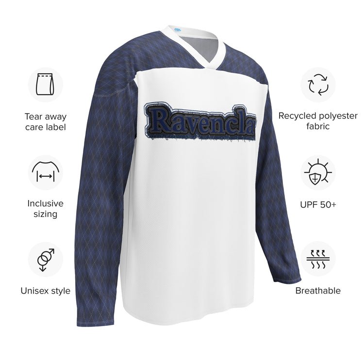 Ravenclaw Embroidery Design Hockey Jersey - Fandom-Made