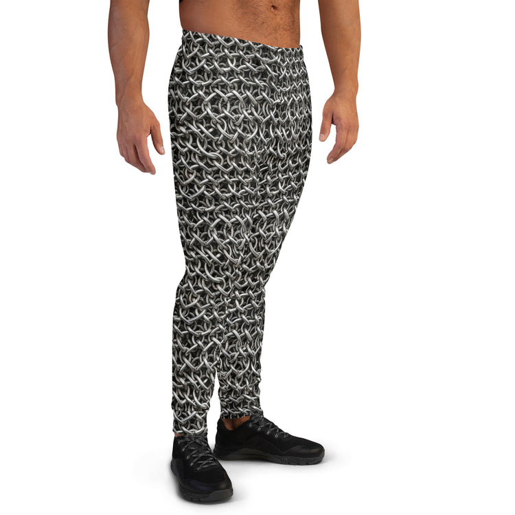 Chainmail All-Over Print Recycled Men’s Joggers - Fandom-Made