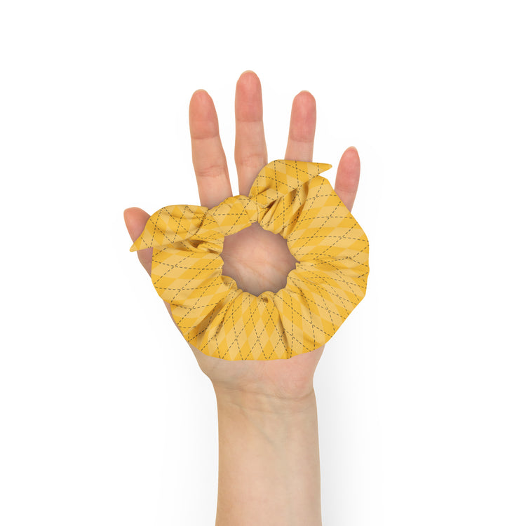 Hufflepuff Recycled Scrunchie - Fandom-Made