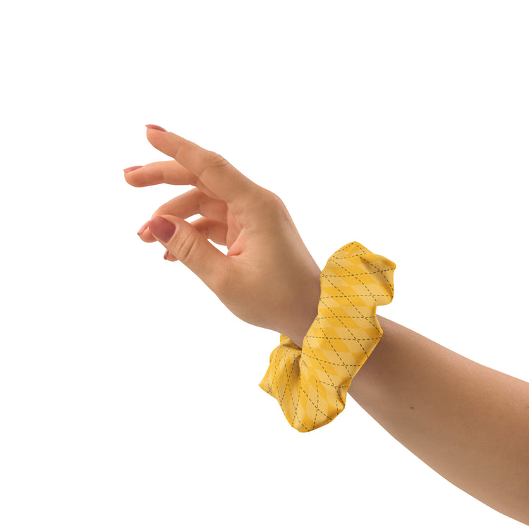 Hufflepuff Recycled Scrunchie - Fandom-Made