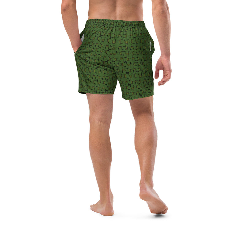 Loki Helmet All-Over Print Recycled Swim Trunks - Fandom-Made