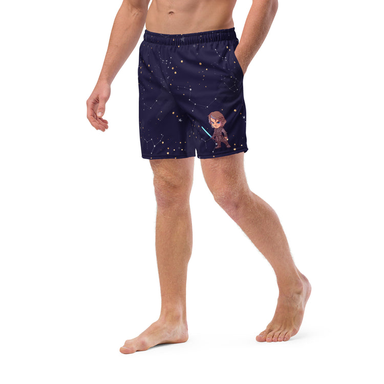 Anakin All-Over Print Recycled Swim Trunks - Fandom-Made