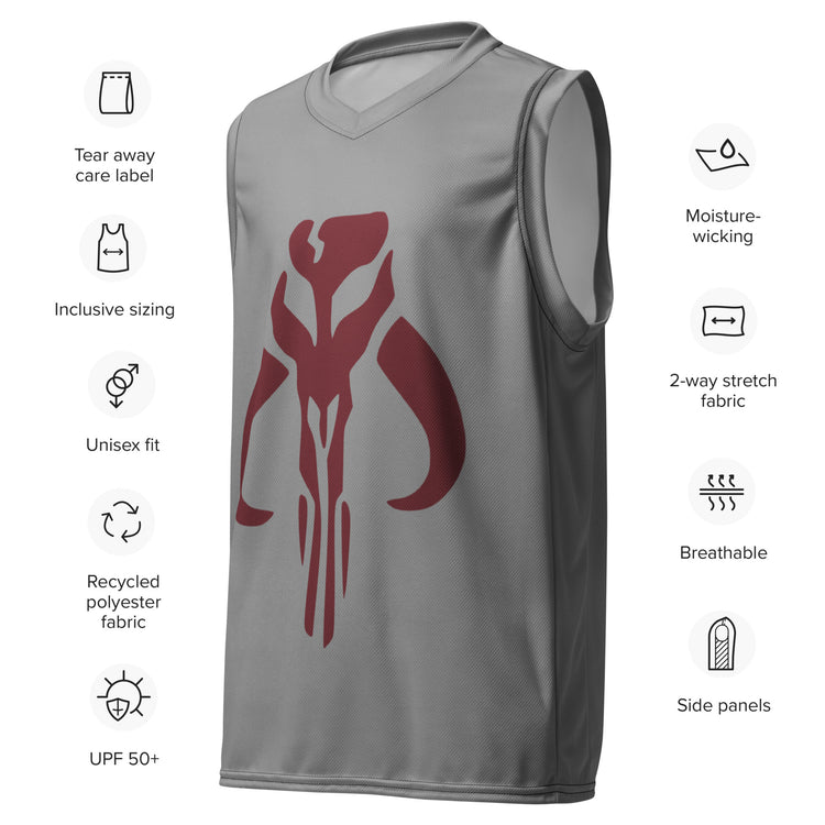 Mandalorian Unisex Basketball Jersey - Fandom-Made