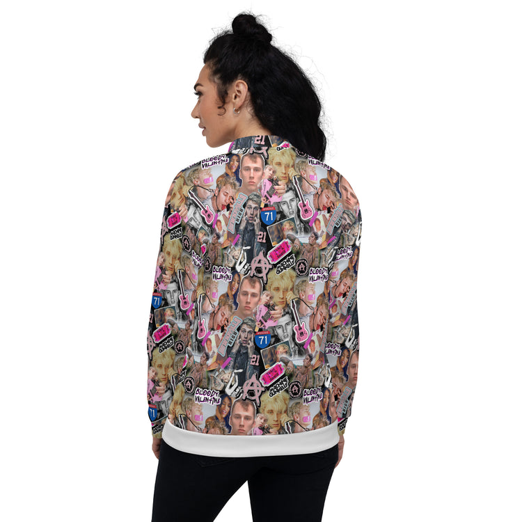 MGK Collage Unisex Bomber Jacket - Fandom-Made