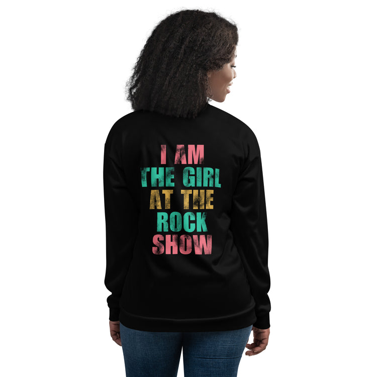 Girl At The Rock Show Bomber Jacket - Fandom-Made