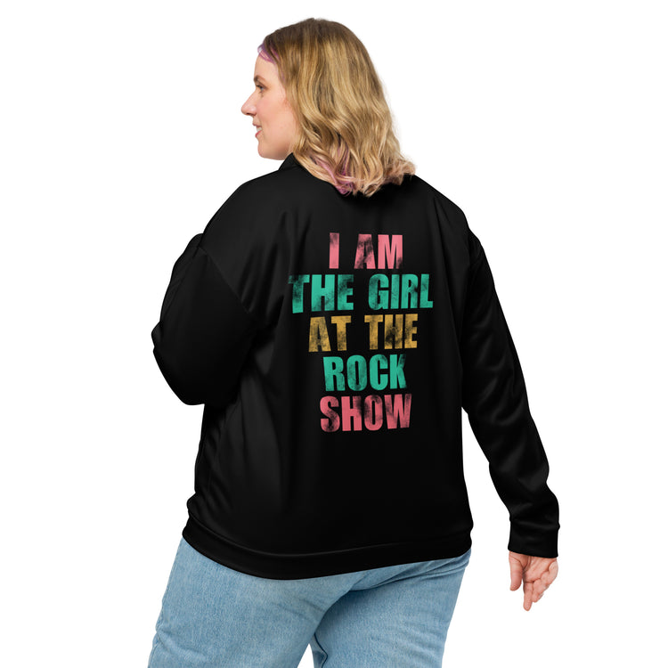 Girl At The Rock Show Bomber Jacket - Fandom-Made