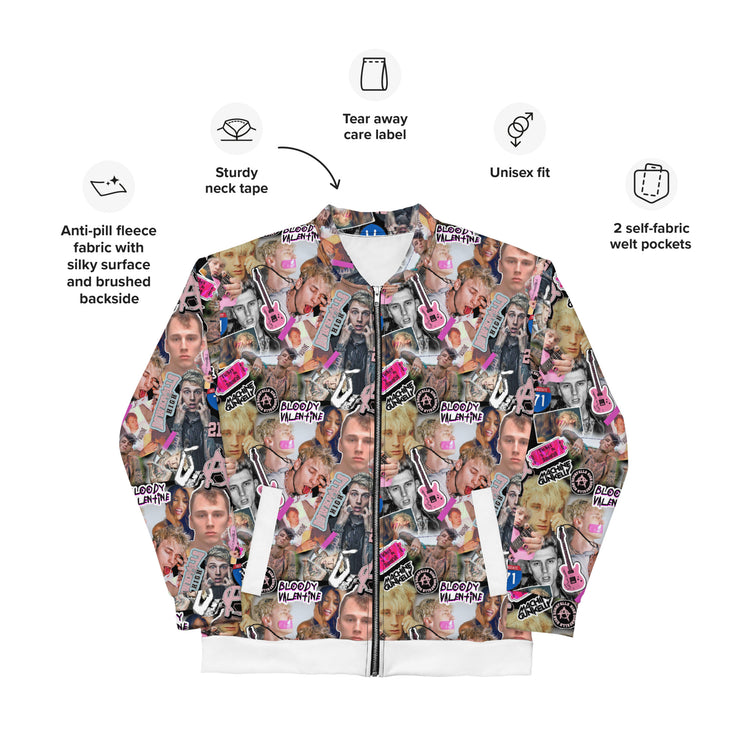 MGK Collage Unisex Bomber Jacket - Fandom-Made