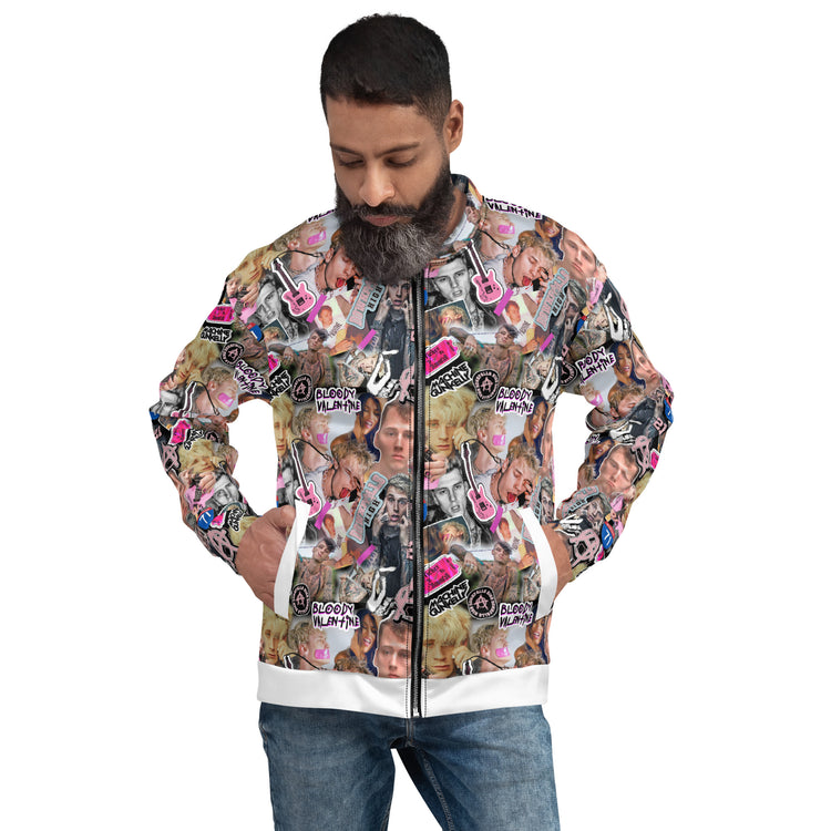 MGK Collage Unisex Bomber Jacket - Fandom-Made