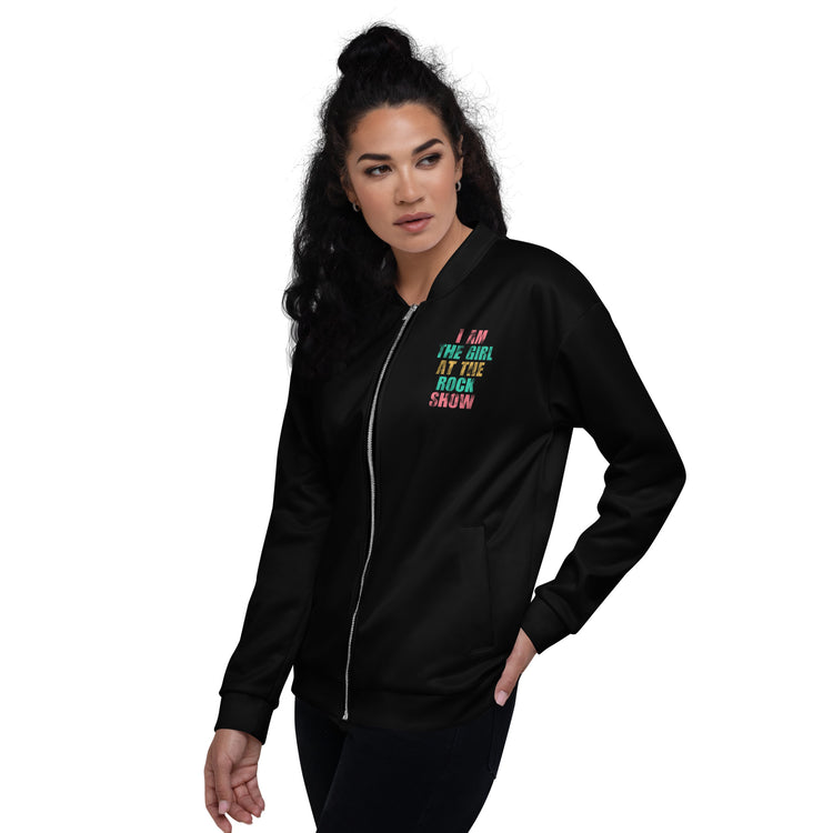 Girl At The Rock Show Bomber Jacket - Fandom-Made