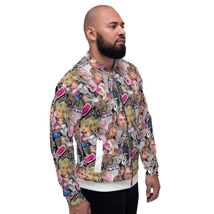 MGK Collage Unisex Bomber Jacket - Fandom-Made