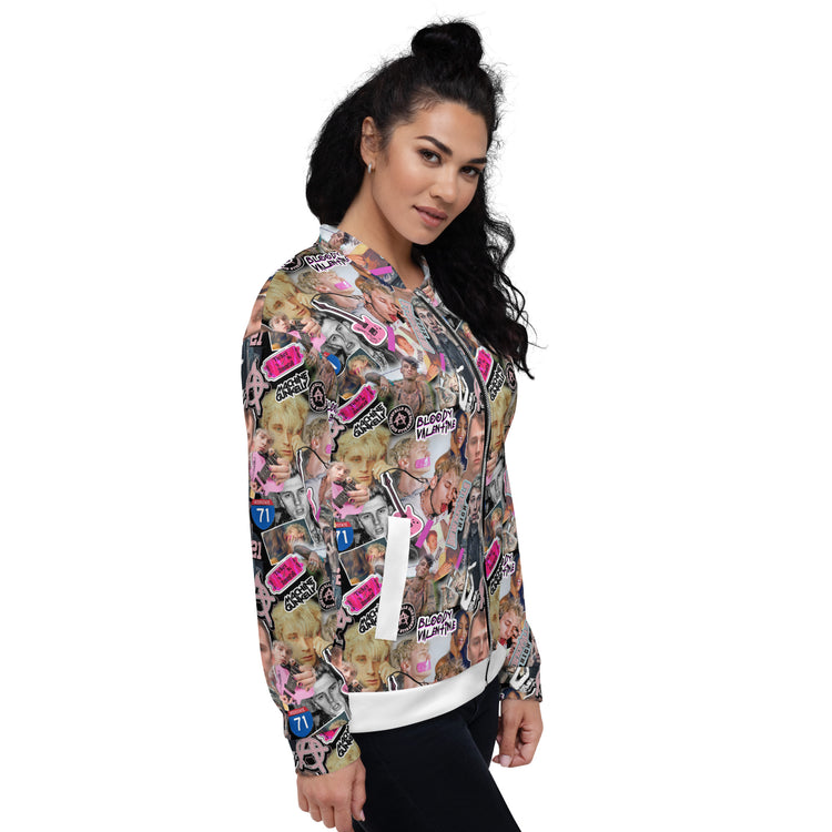 MGK Collage Unisex Bomber Jacket - Fandom-Made