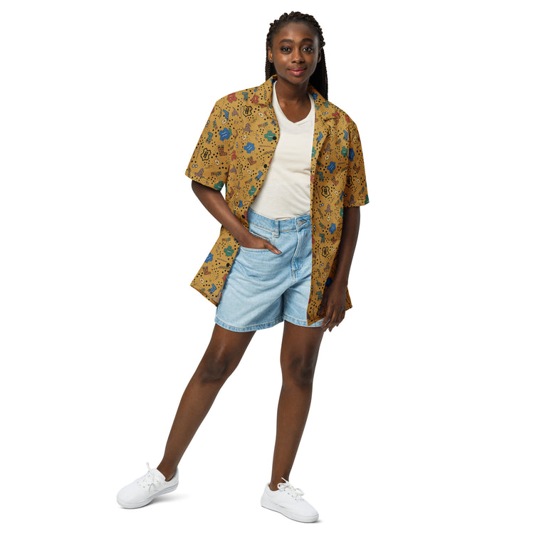 Hogwarts Hufflepuff House Hawaiian Shirt - Fandom-Made