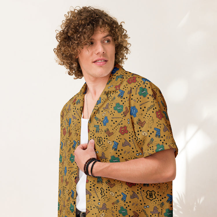 Hogwarts Hufflepuff House Hawaiian Shirt - Fandom-Made