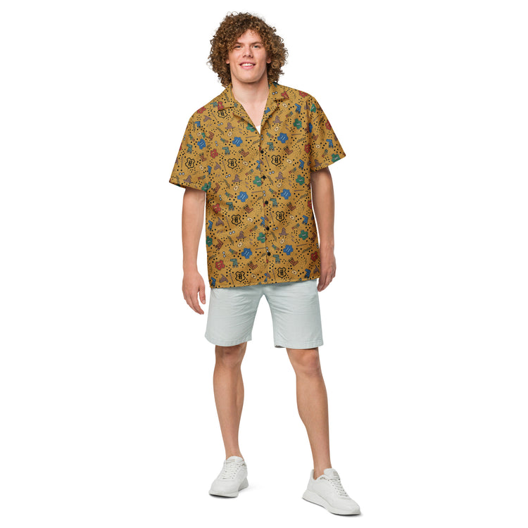 Hogwarts Hufflepuff House Hawaiian Shirt - Fandom-Made