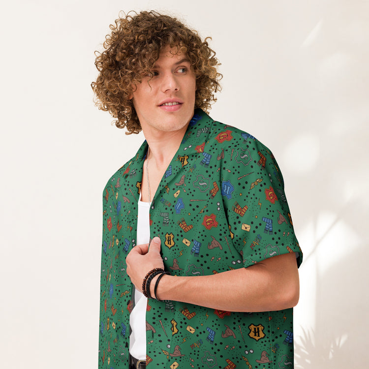 Hogwarts Slytherin House Hawaiian Shirt - Fandom-Made