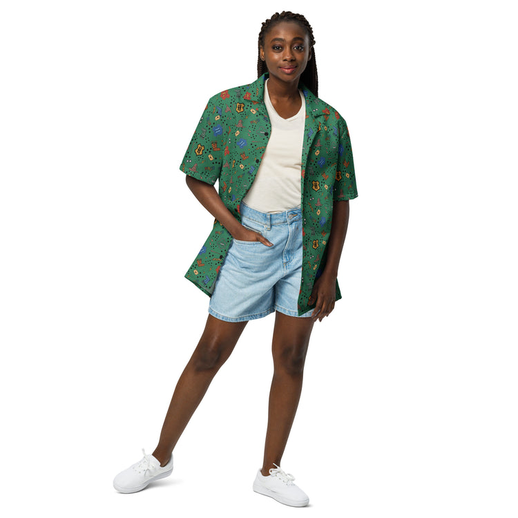 Hogwarts Slytherin House Hawaiian Shirt - Fandom-Made