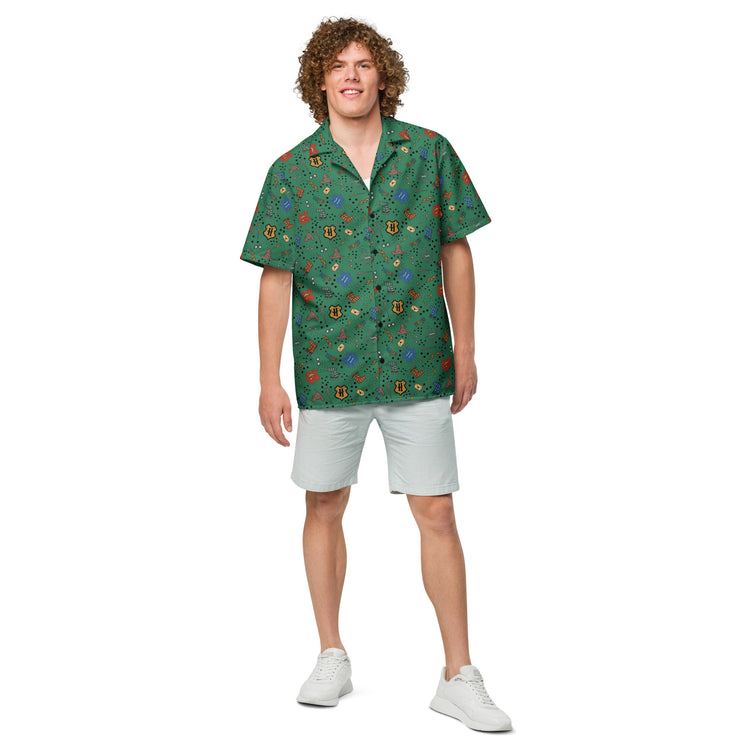 Hogwarts Slytherin House Hawaiian Shirt - Fandom-Made
