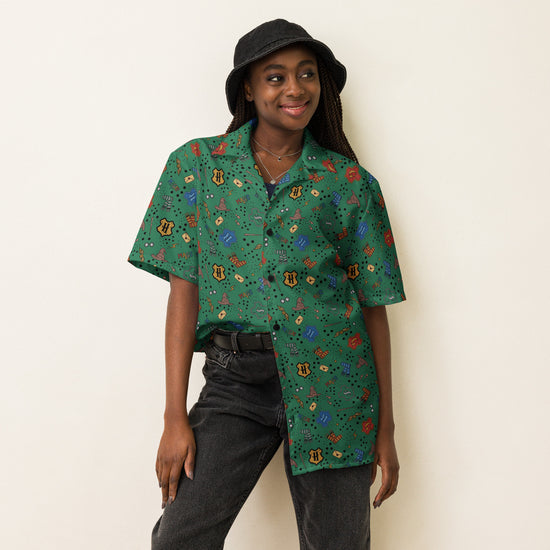 Hogwarts Slytherin House Hawaiian Shirt - Fandom-Made