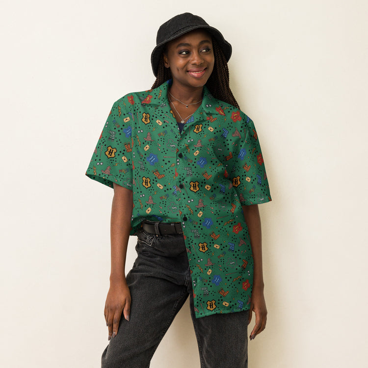 Hogwarts Slytherin House Hawaiian Shirt - Fandom-Made
