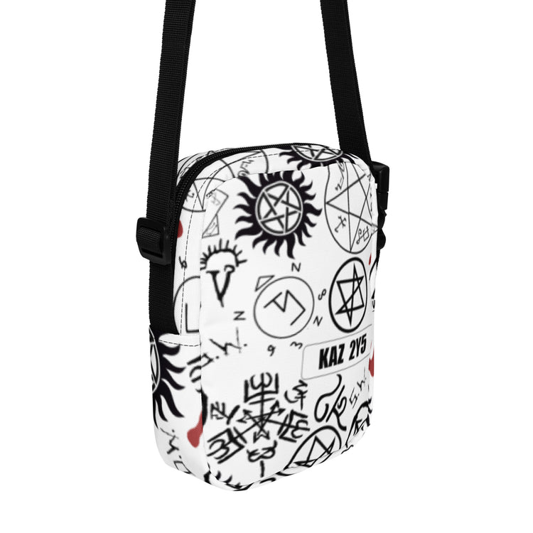 Sam Winchester All-Over Print Utility Crossbody Bag - Fandom-Made