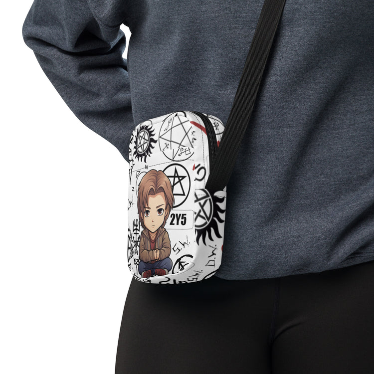 Sam Winchester All-Over Print Utility Crossbody Bag - Fandom-Made