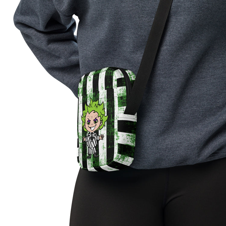 Beetlejuice All-Over Print Crossbody Bag - Fandom-Made