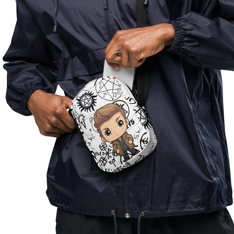 Dean Winchester All-Over Print Utility Crossbody Bag - Fandom-Made