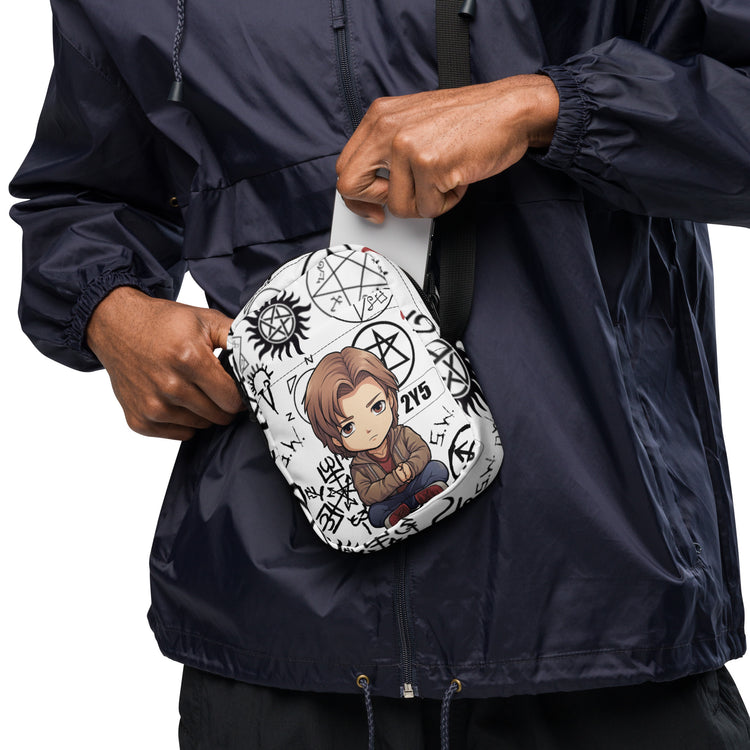 Sam Winchester All-Over Print Utility Crossbody Bag - Fandom-Made