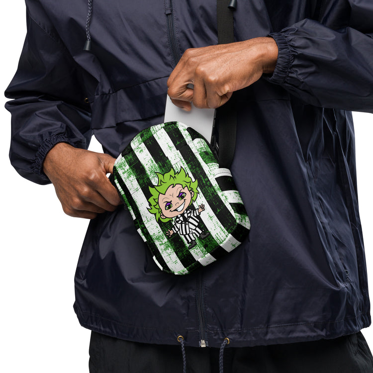 Beetlejuice All-Over Print Crossbody Bag - Fandom-Made