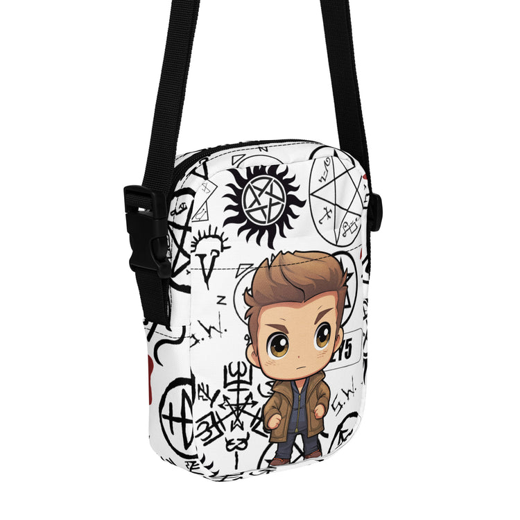 Dean Winchester All-Over Print Utility Crossbody Bag - Fandom-Made