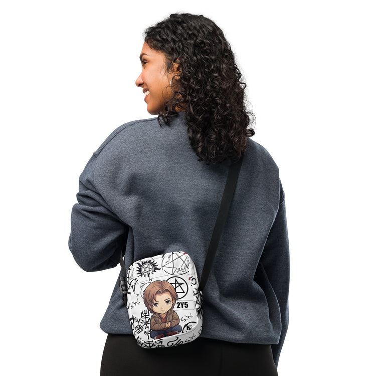 Sam Winchester All-Over Print Utility Crossbody Bag - Fandom-Made