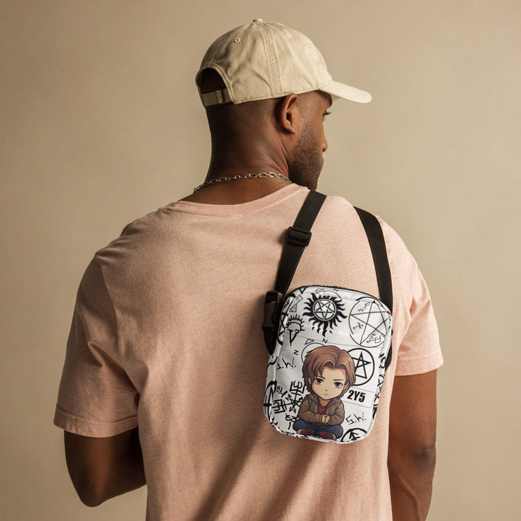 Sam Winchester All-Over Print Utility Crossbody Bag - Fandom-Made