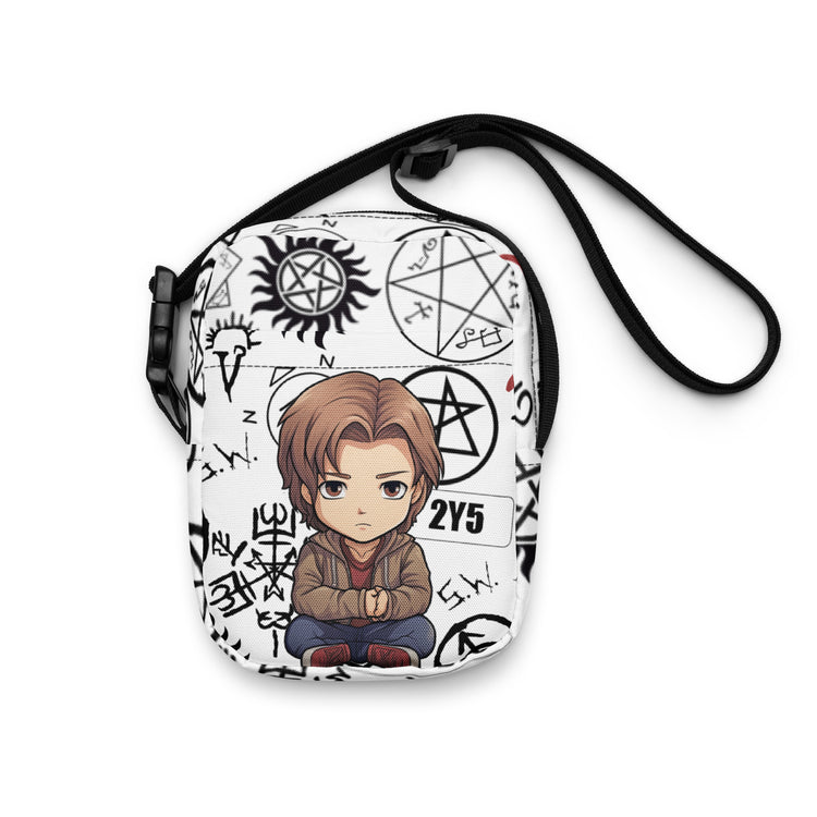 Sam Winchester All-Over Print Utility Crossbody Bag - Fandom-Made